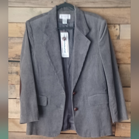 Westbound Other - Westbound Gray  Corduroy Sport Coat Blazer